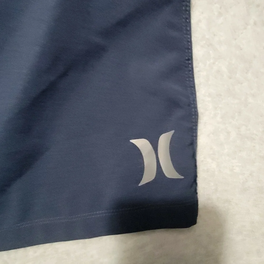 Hurley Navy Blue Board Shorts Drawstring Size 36